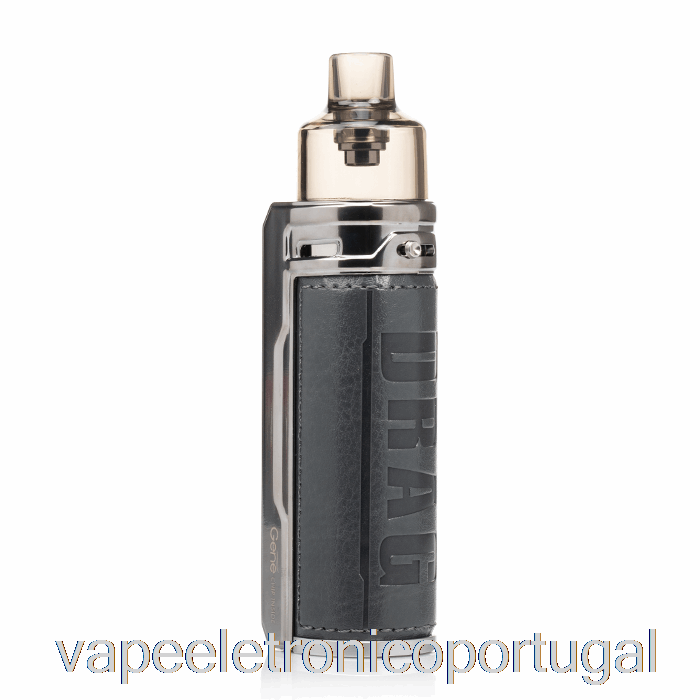 Vape Eletrônico Voopoo Drag S 60w Pod Mod Kit Prata Cinza Escuro